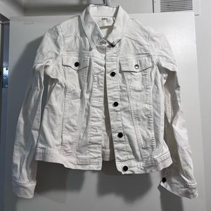 White jean jacket